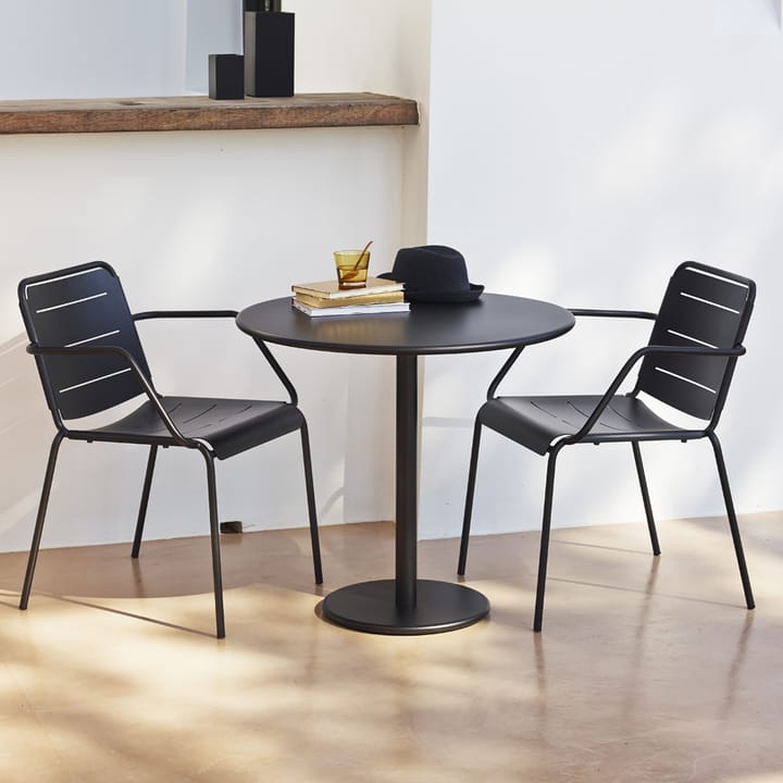 Go coffee table Ø80 cm, Lava grey-lava grey Cane-line