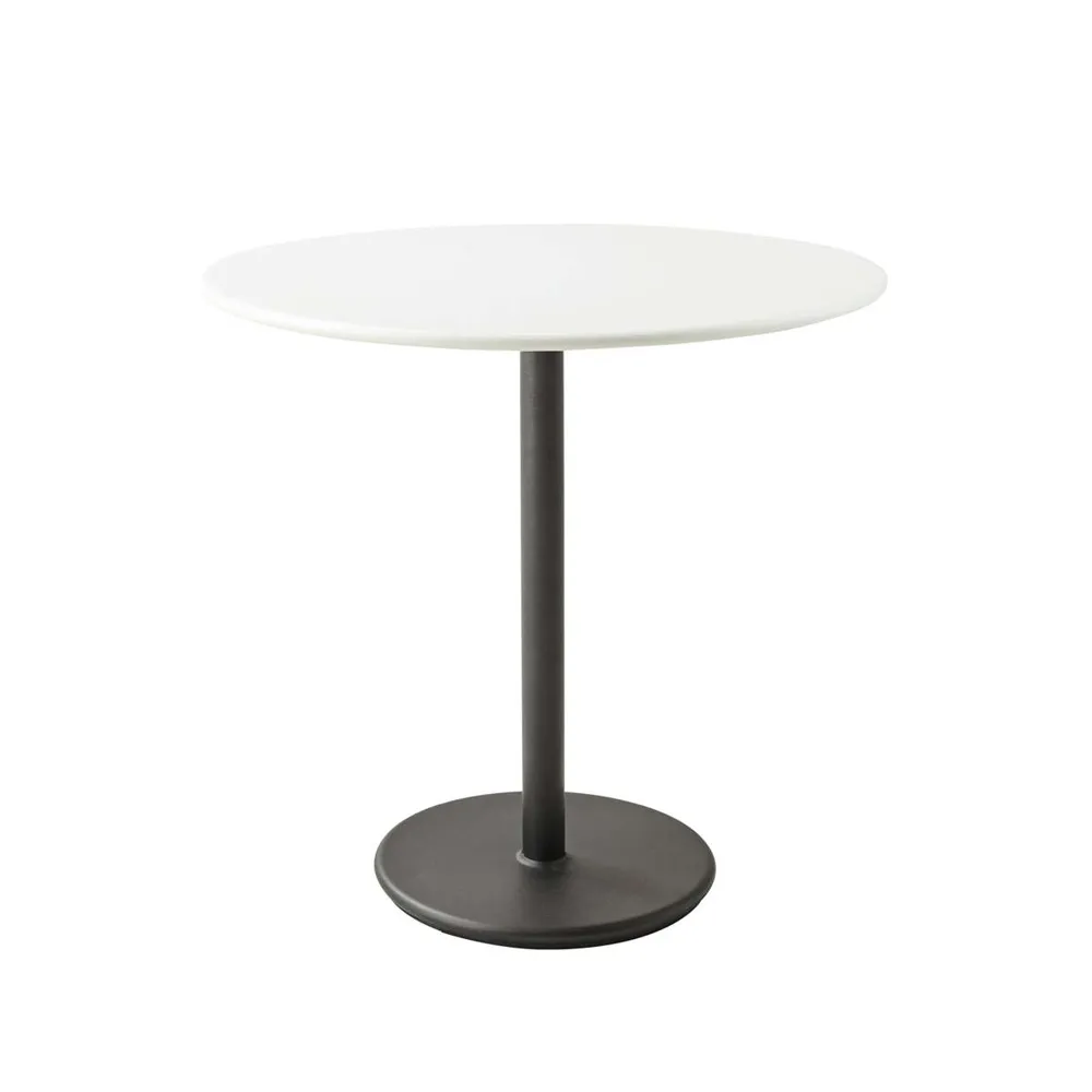 Go coffee table Ø80 cm, White-lava grey Cane-line
