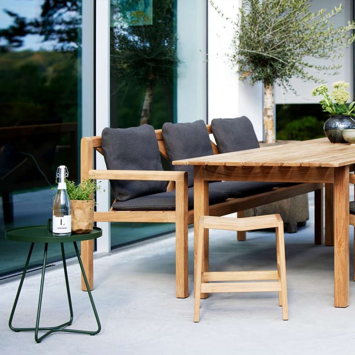 Grace 3-seater bench, Light grey, teak Cane-line
