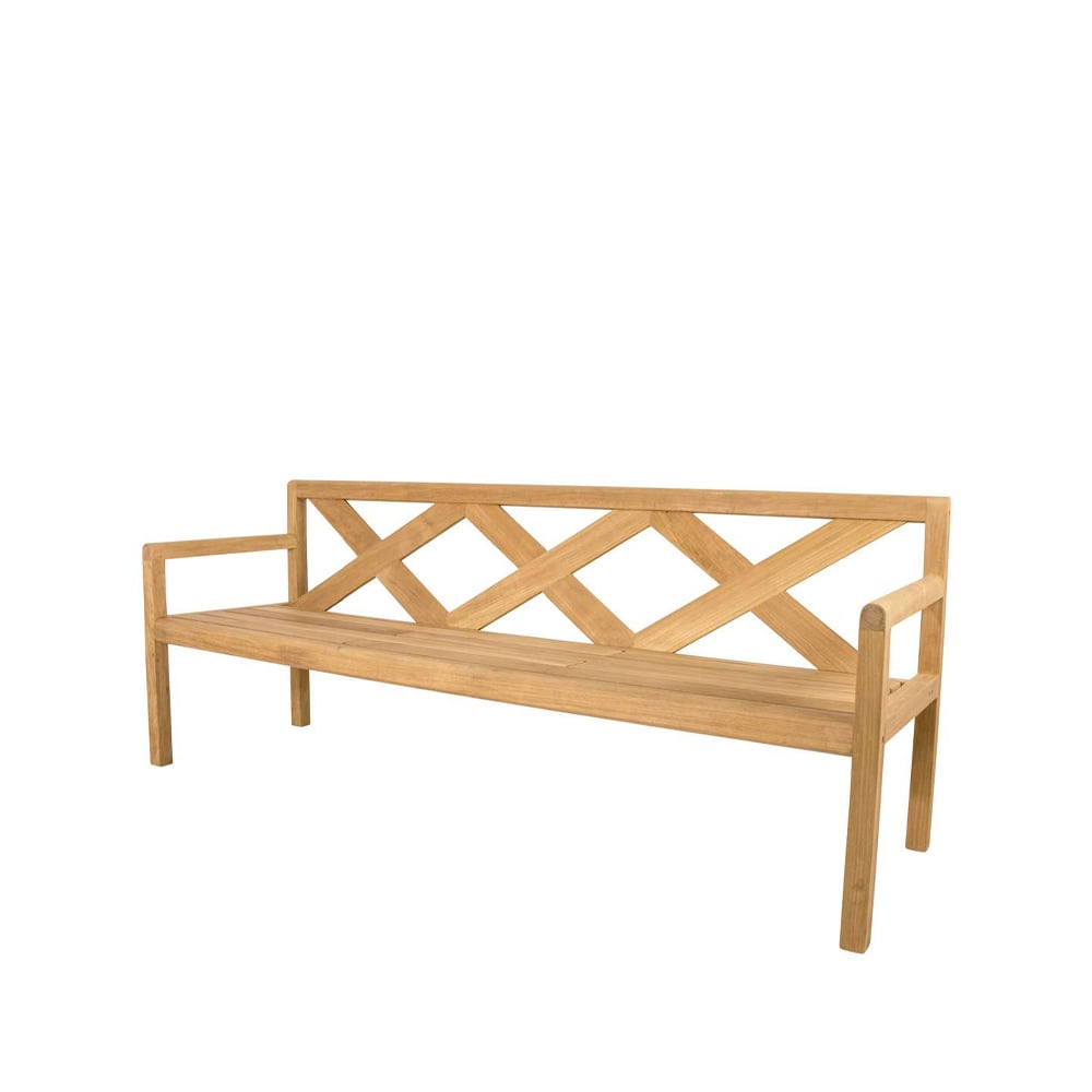 Cane-line Grace 3-seater bench Teak | Scandinavian Design | Brown