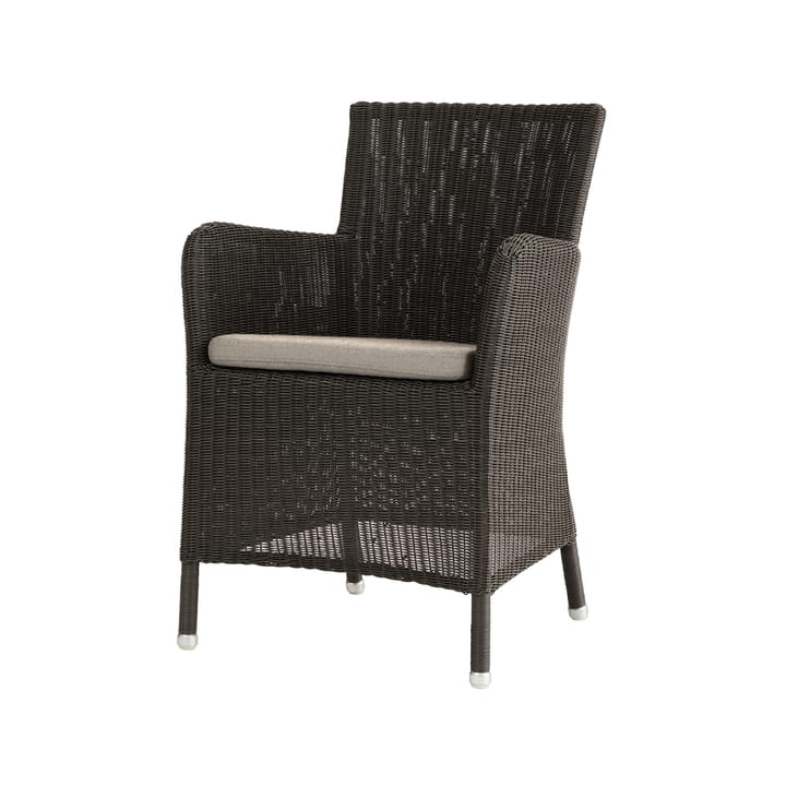 Hampstead armchair weave - Cane-line Mocha, cushion Natté taupe - Cane-line