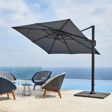 Hyde Luxe Tilt parasol 300x300 cm - Anthracite - Cane-line