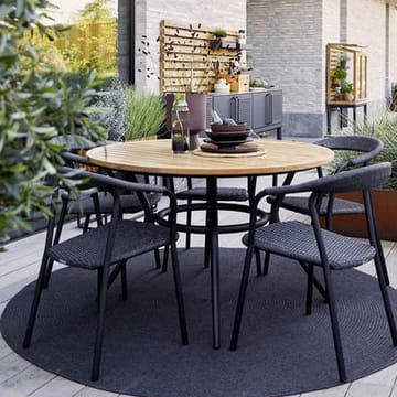 Joy dining table round - Fossil black-light grey Ø144 cm - Cane-line