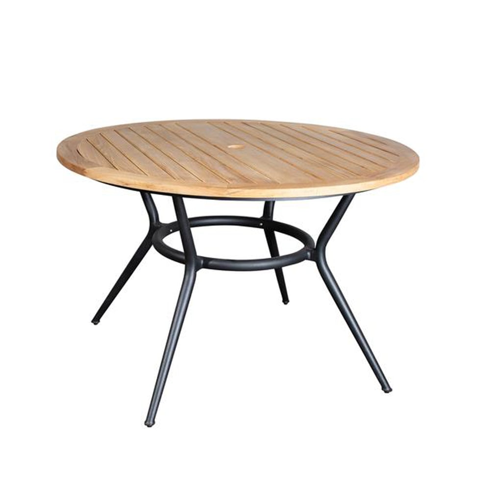 Cane-line Joy dining table round Teak-lava grey o120 cm