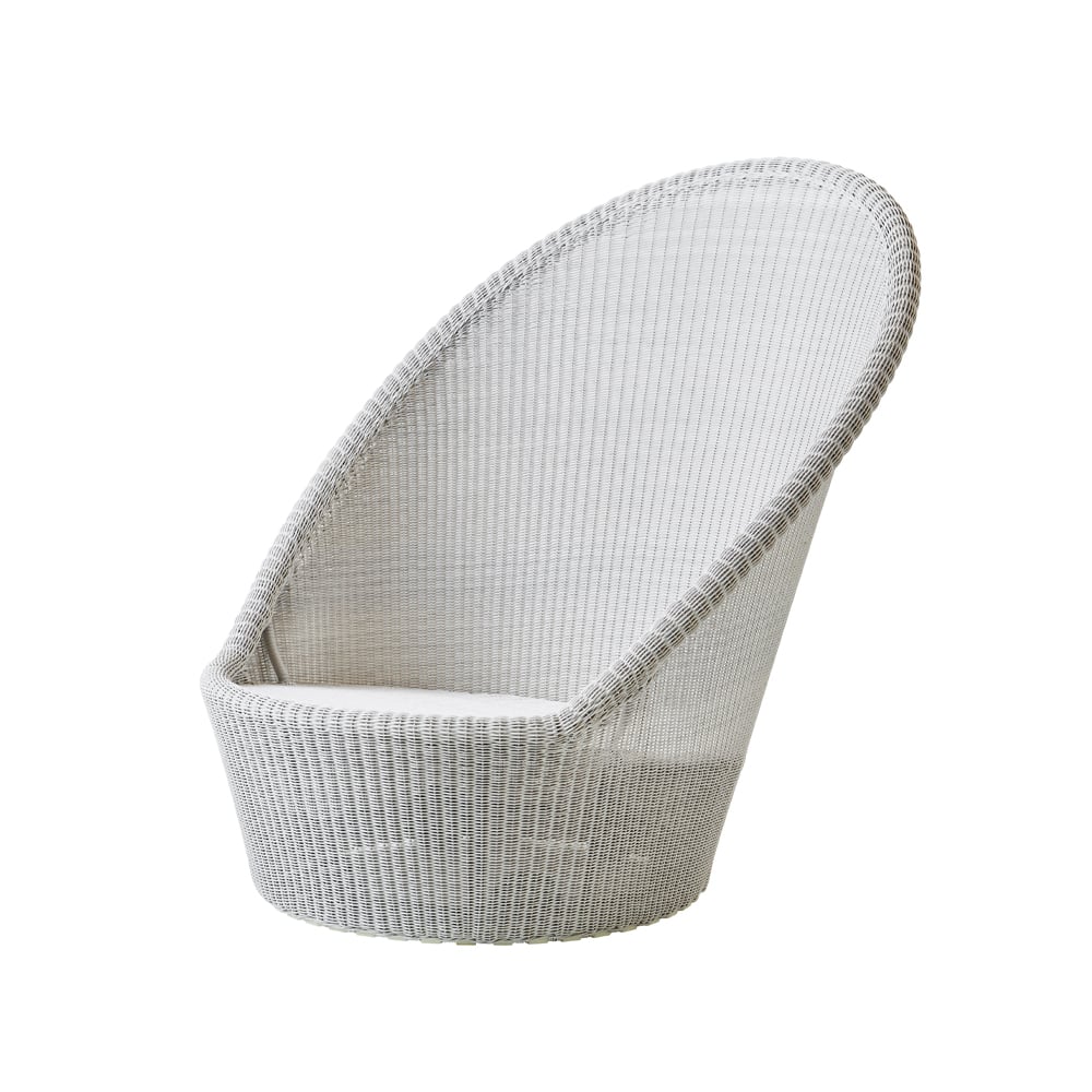 Cane-line Kingston sun chair White grey | Scandinavian Design | White