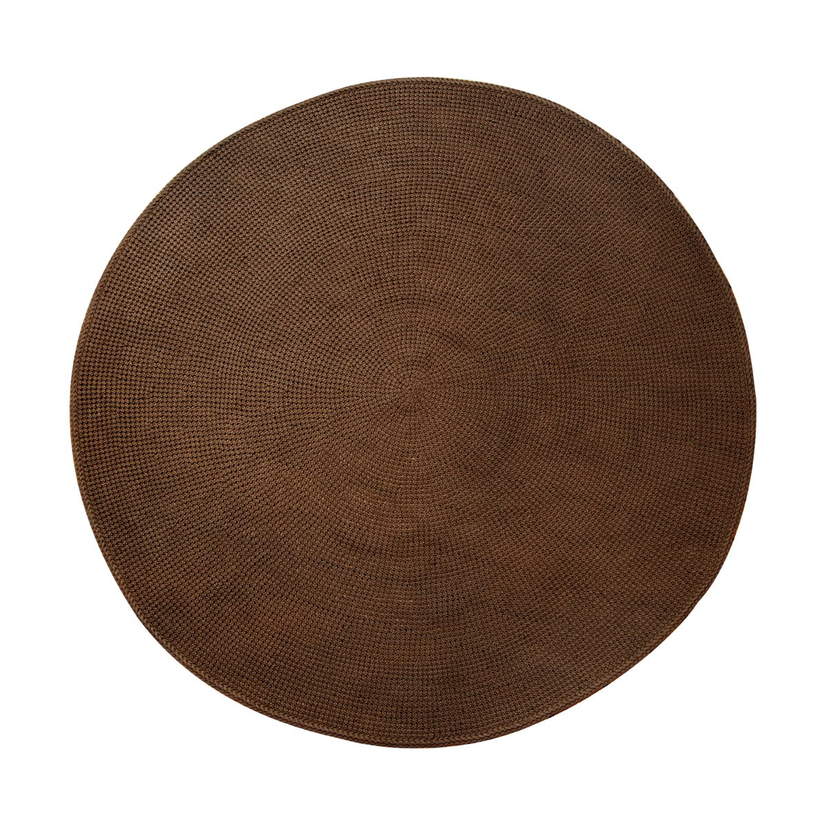 Cane-line Knit rug o200 cm Umber brown (Soft Rope) | Scandinavian Design | Fringe & Deep pile rugs | Brown