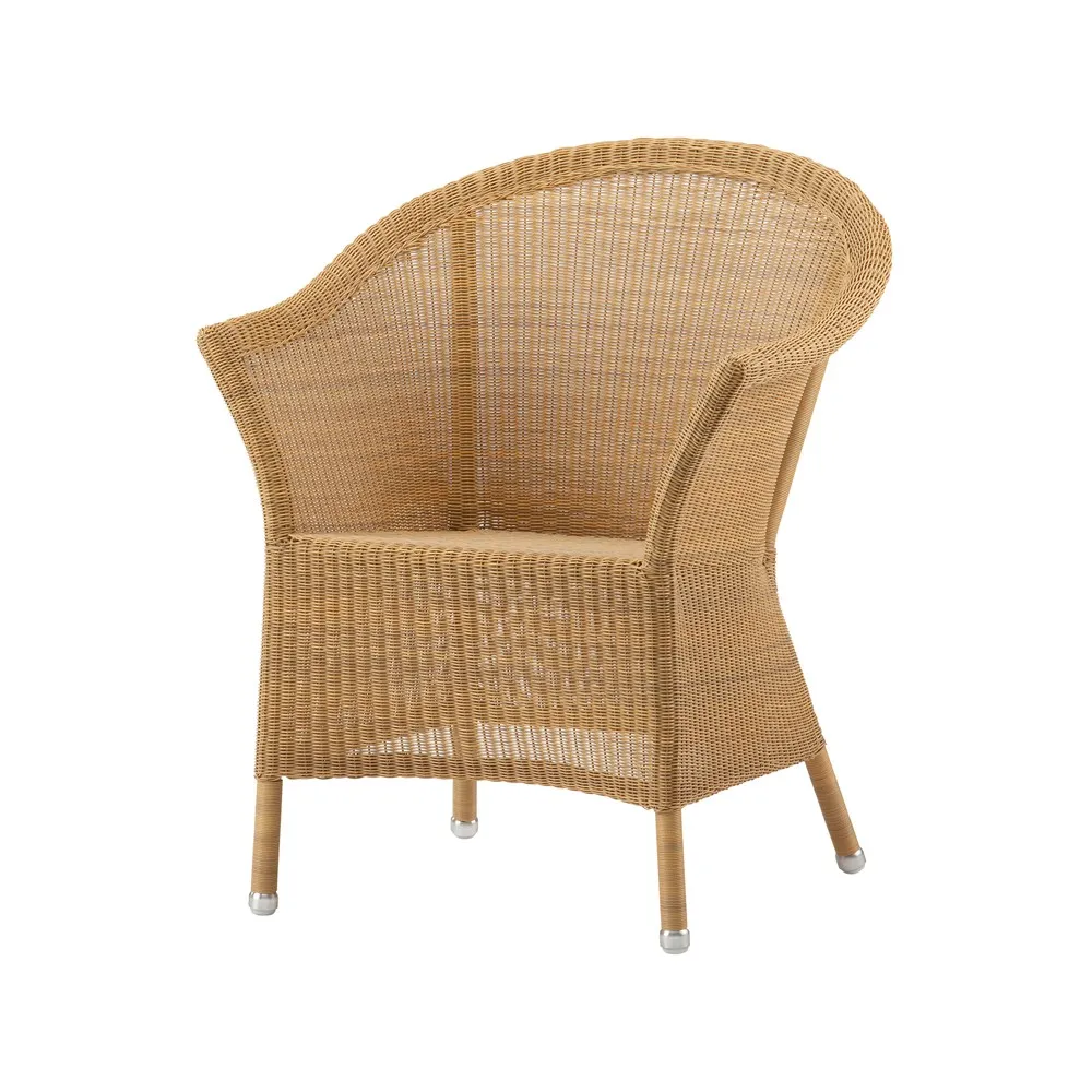 Cane-line Lansing armchair weave Natural | Scandinavian Design | Garden chairs | Beige