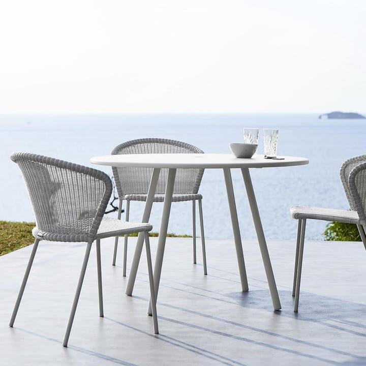 Lean chair - White grey, Cane-Line weave - Cane-line