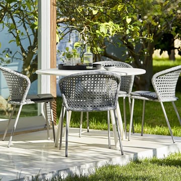 Lean chair - White grey, Cane-Line weave - Cane-line