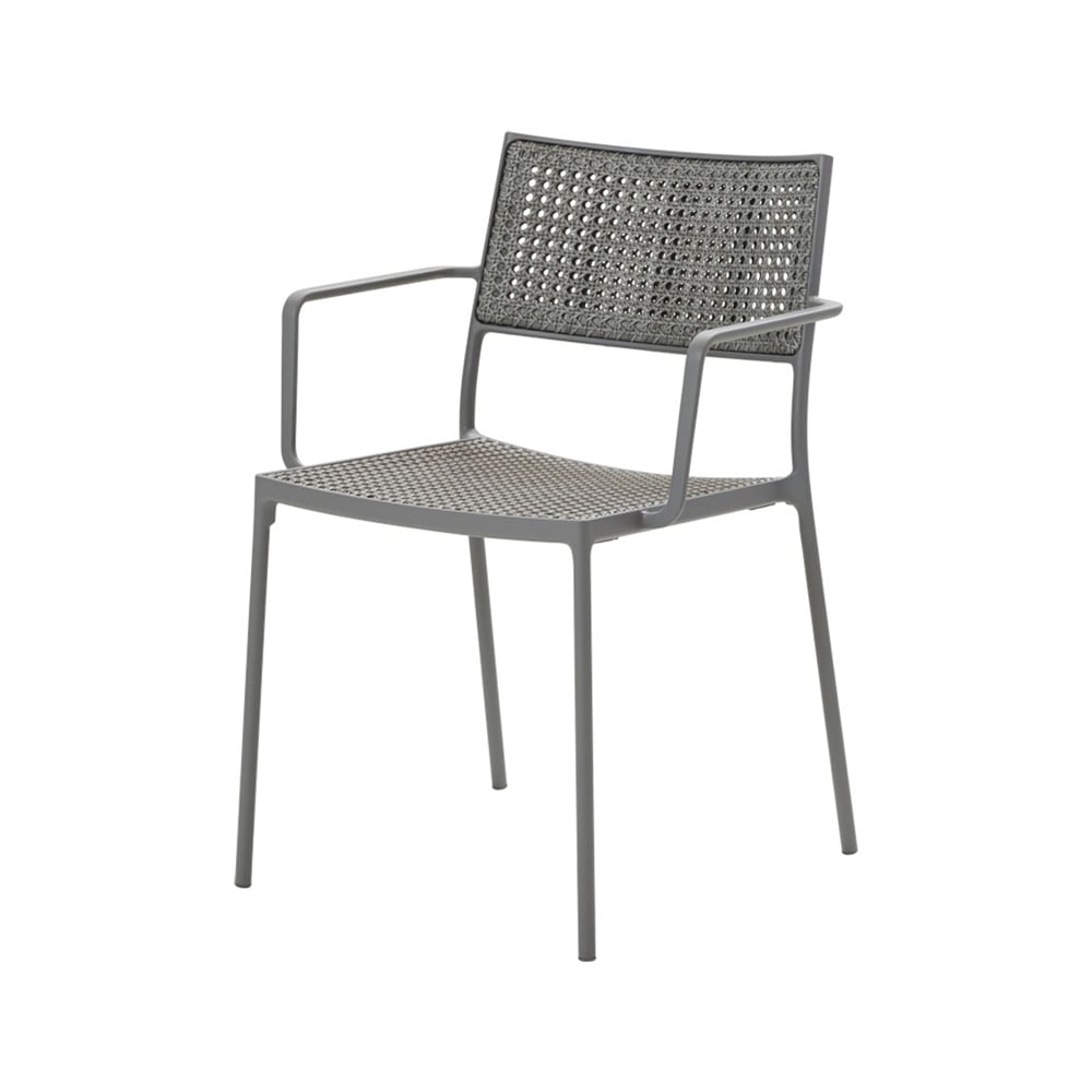 Cane-line Less armchair Light grey | Scandinavian Design | Garden chairs | Grey