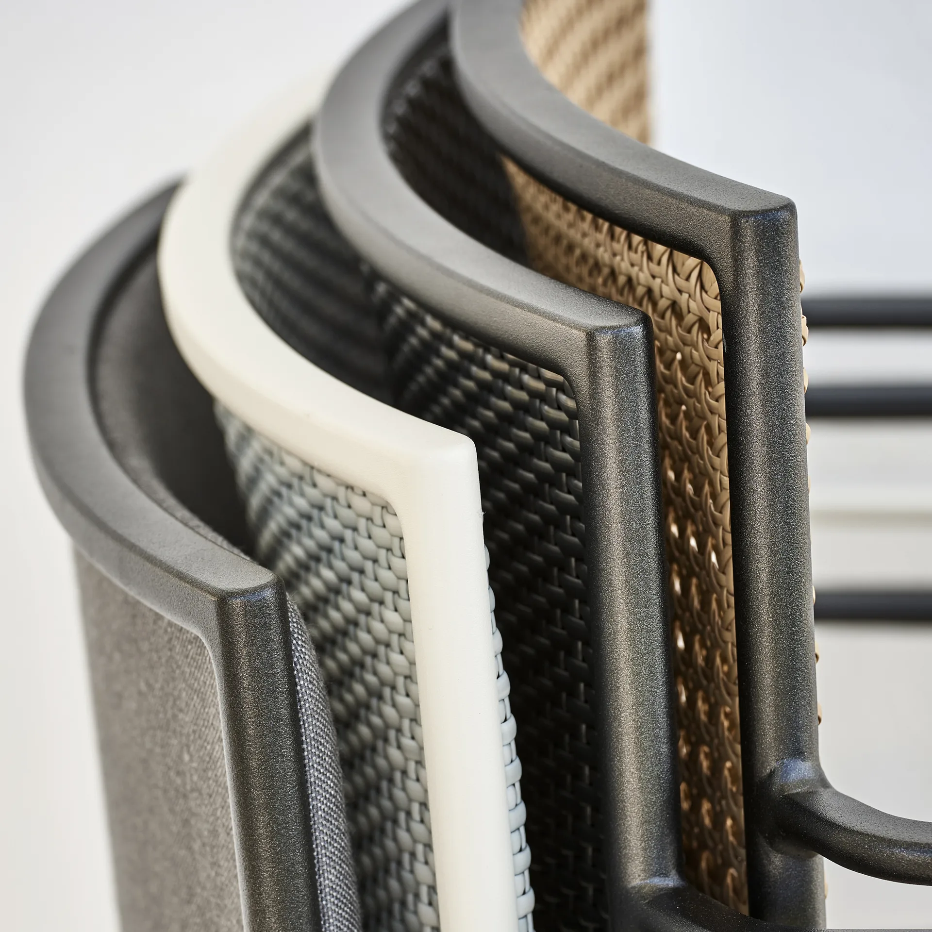 Less armchair, Natural-lava grey frame Cane-line