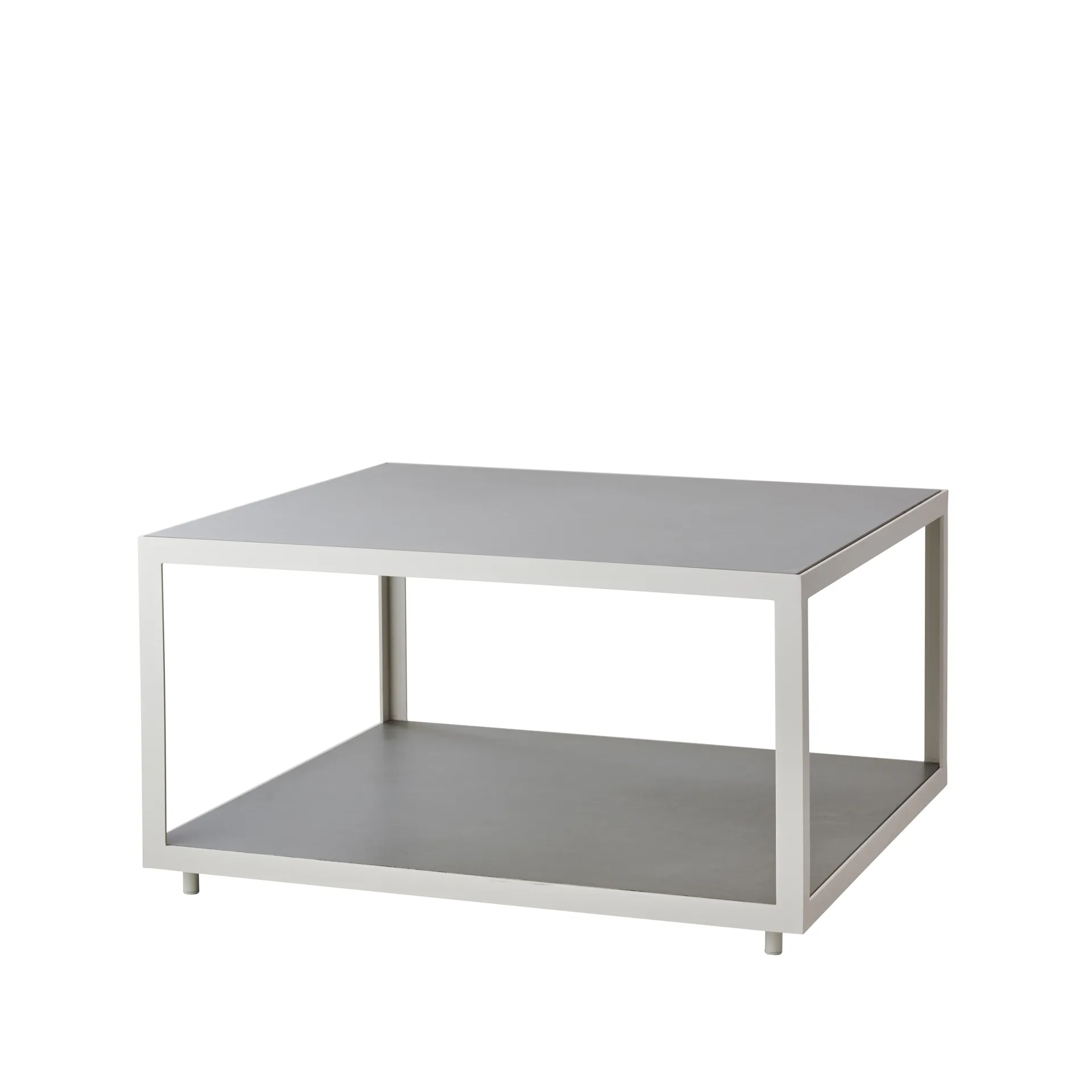 Level coffee table ceramic 79x79 cm, Light grey-white Cane-line