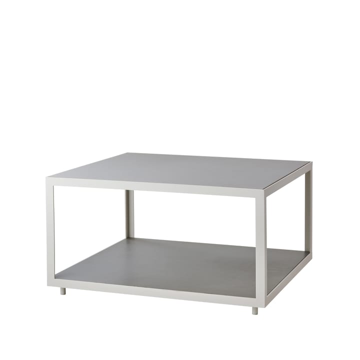 Level coffee table ceramic 79x79 cm - Light grey-white - Cane-line