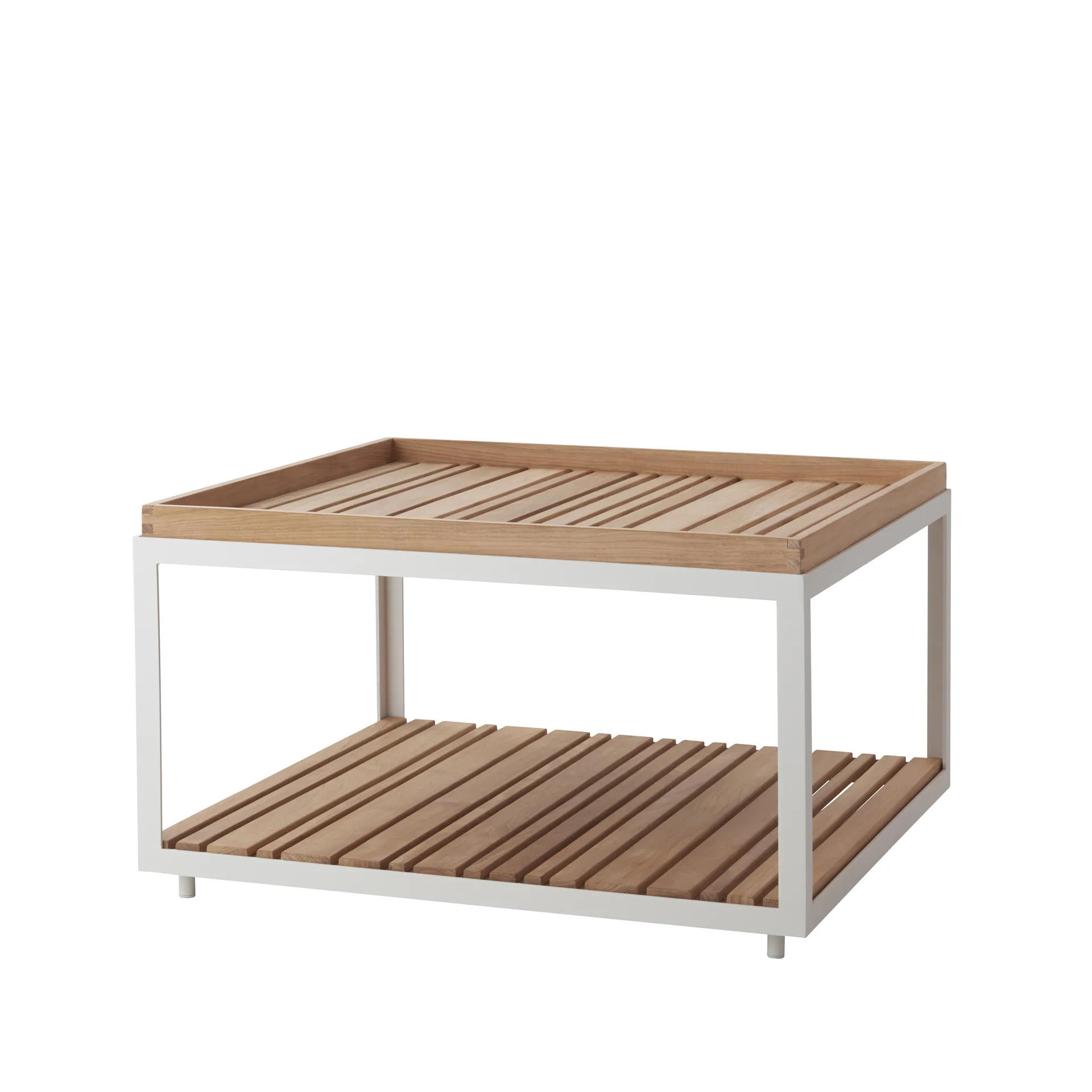 Level coffee table teak 79x79 cm, White Cane-line