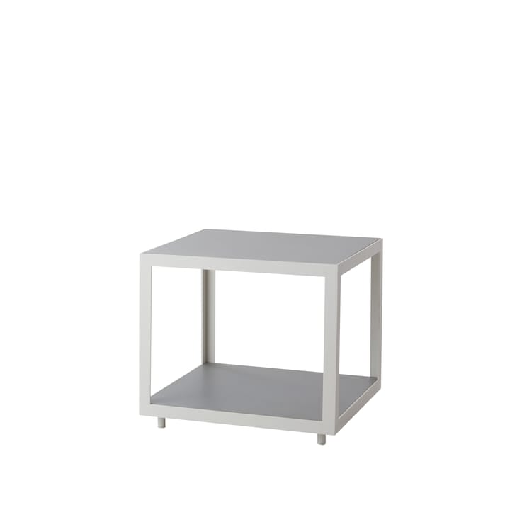 Level side table - Light grey, ceramic, white frame - Cane-line
