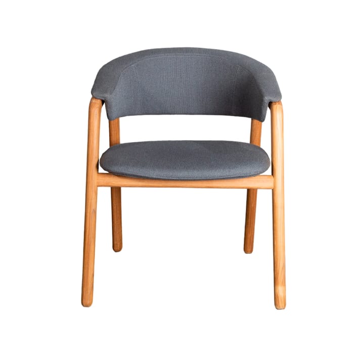 Luna chair - Cane-Line airtouch grey, teak frame - Cane-line