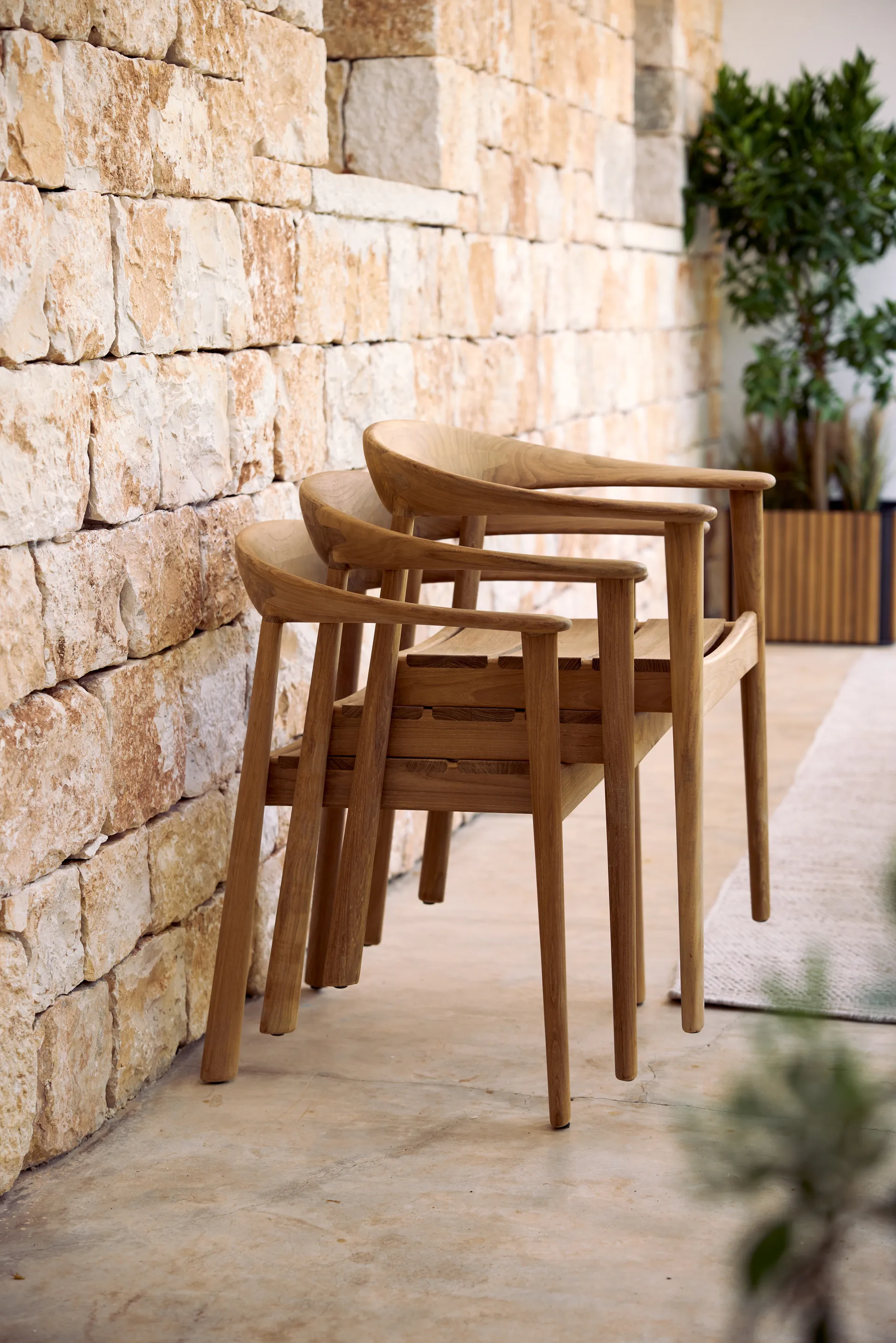 Majestic armchair, Teak Cane-line