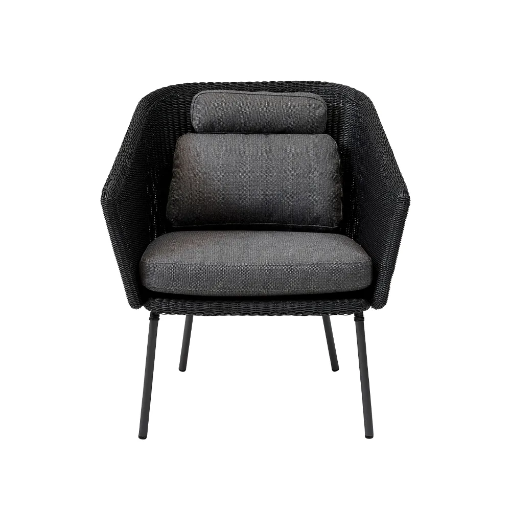 Cane-line Mega chair Graphic, incl. grey cushions | Scandinavian Design | Garden chairs | Grey