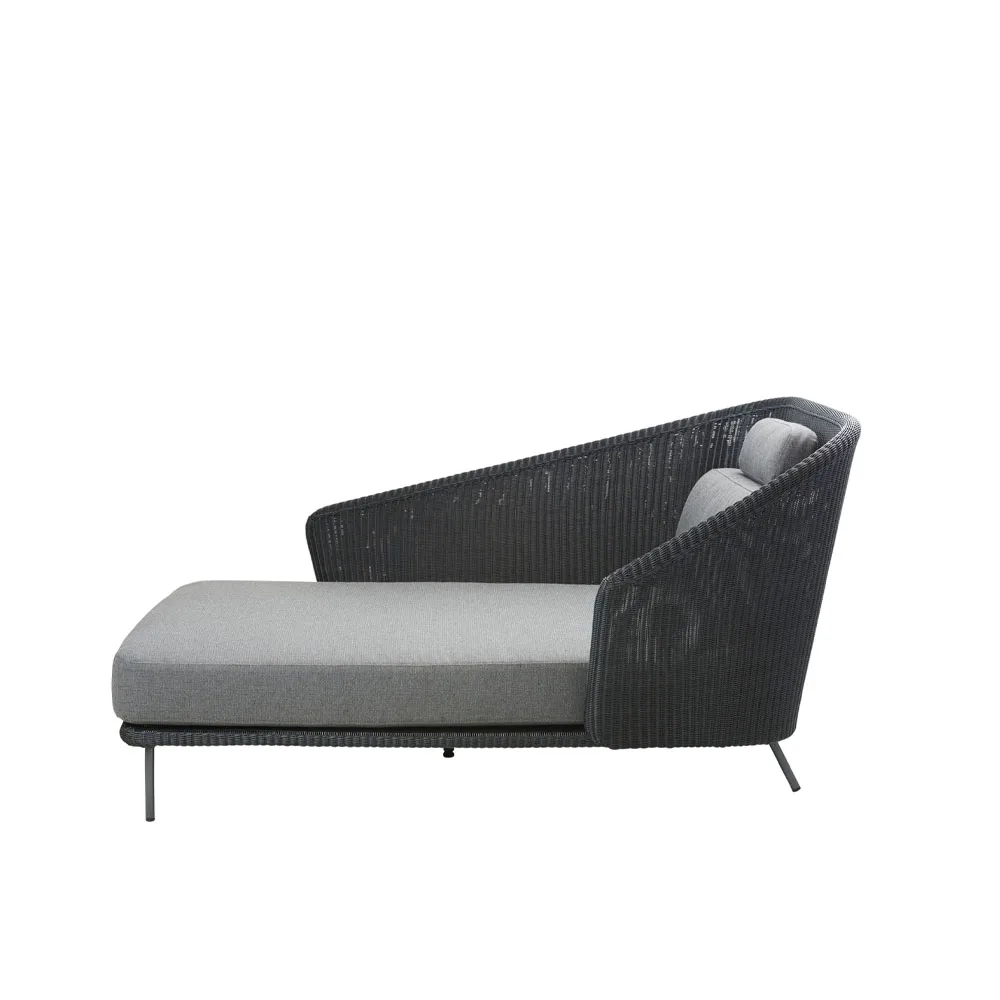 Mega daybed, Graphic, right, incl. grey cushions Cane-line