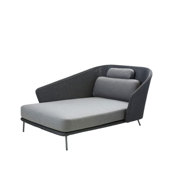 Mega daybed - Graphic, right, incl. grey cushions - Cane-line