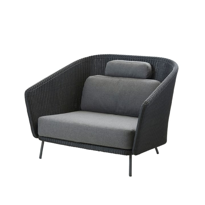 Mega lounge armchair - Graphic, incl. grey cushions - Cane-line