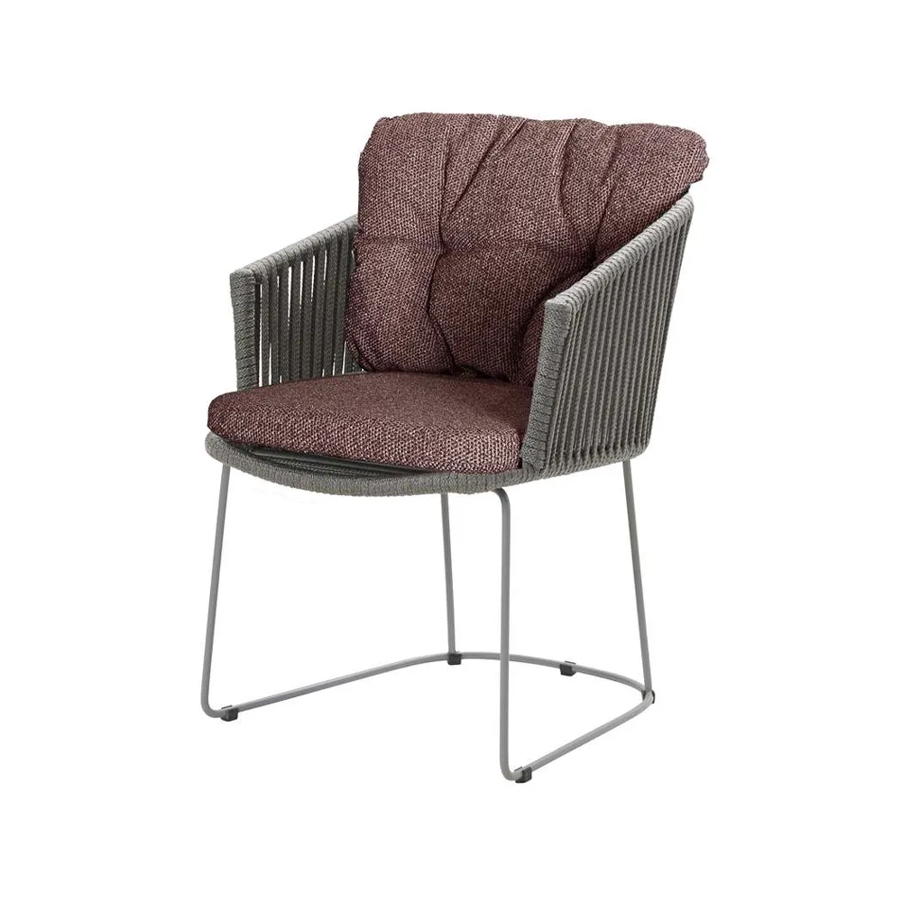 Moments chair, Cane-Line Natté dark bordeaux, Cane-Line soft rope Cane-line