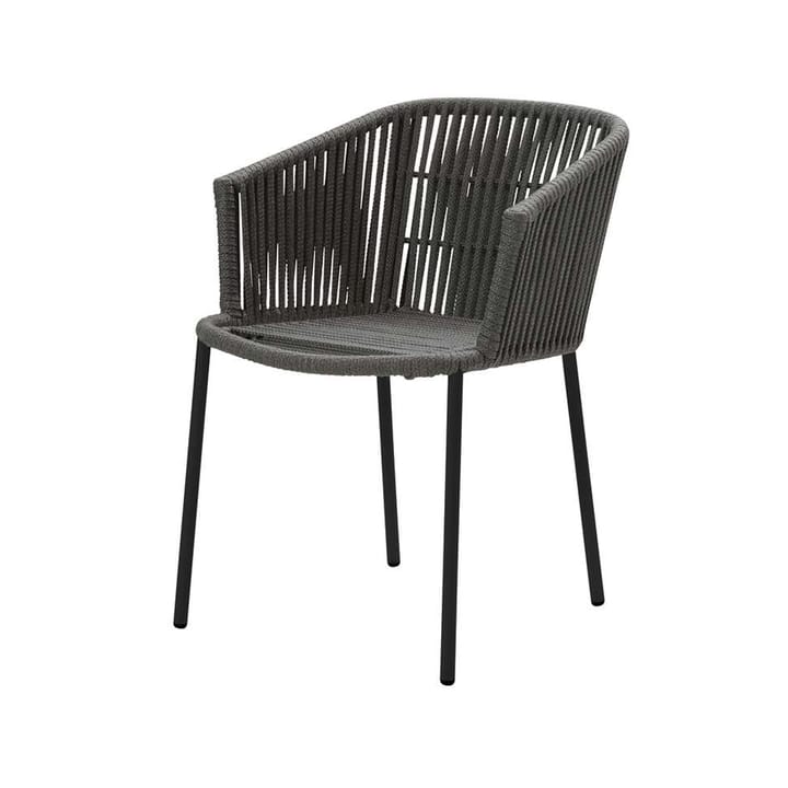 Moments stackable chair - Dark grey, Cane-Line soft rope - Cane-line