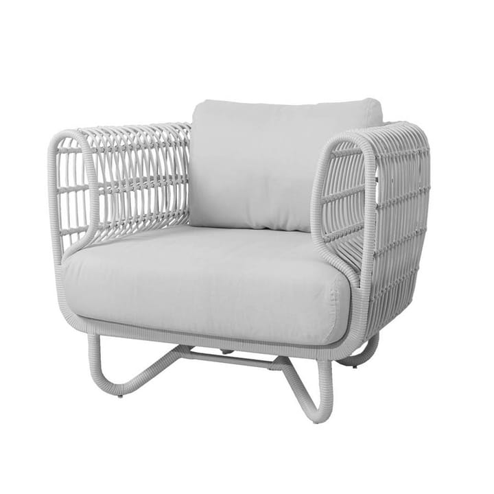 Nest lounge armchair weave - White, Cane-Line Natté white - Cane-line