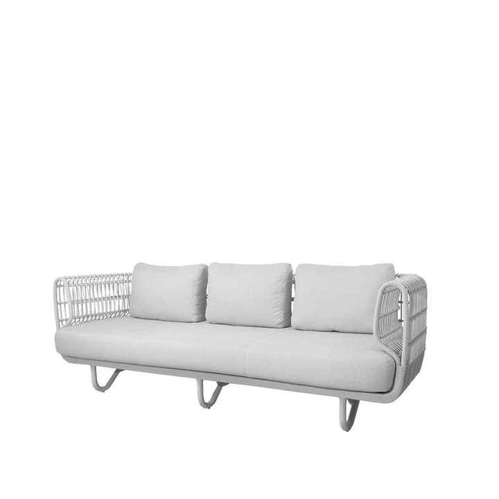 Nest sofa 3-seater weave - White, Cane-Line Natté white - Cane-line