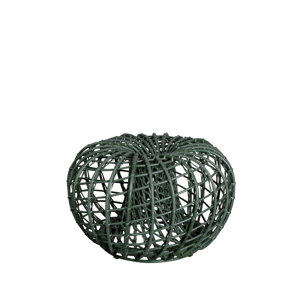 Cane-line Nest table/footstool Dark green, small | Scandinavian Design | Garden tables | Green