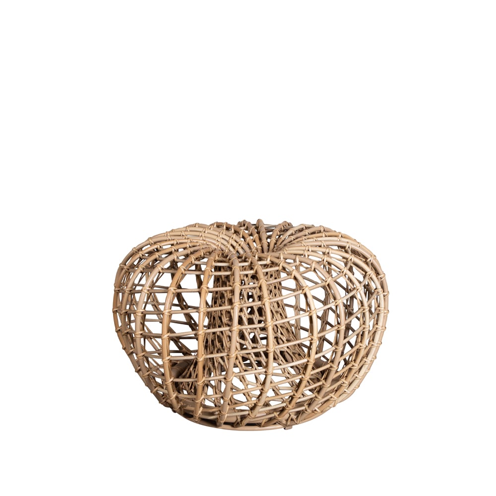 Cane-line Nest table/footstool Natural, small | Scandinavian Design | Garden tables | Beige