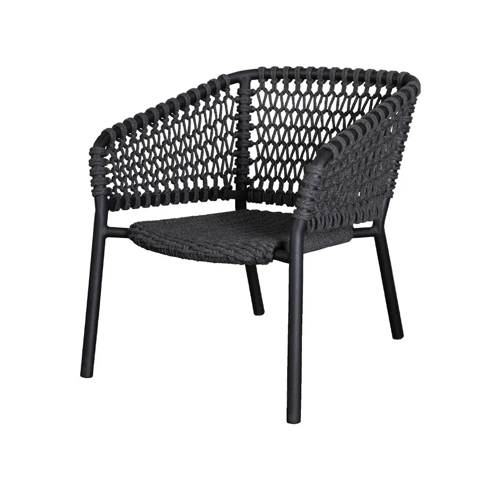 Ocean lounge armchair, Dark grey Cane-line