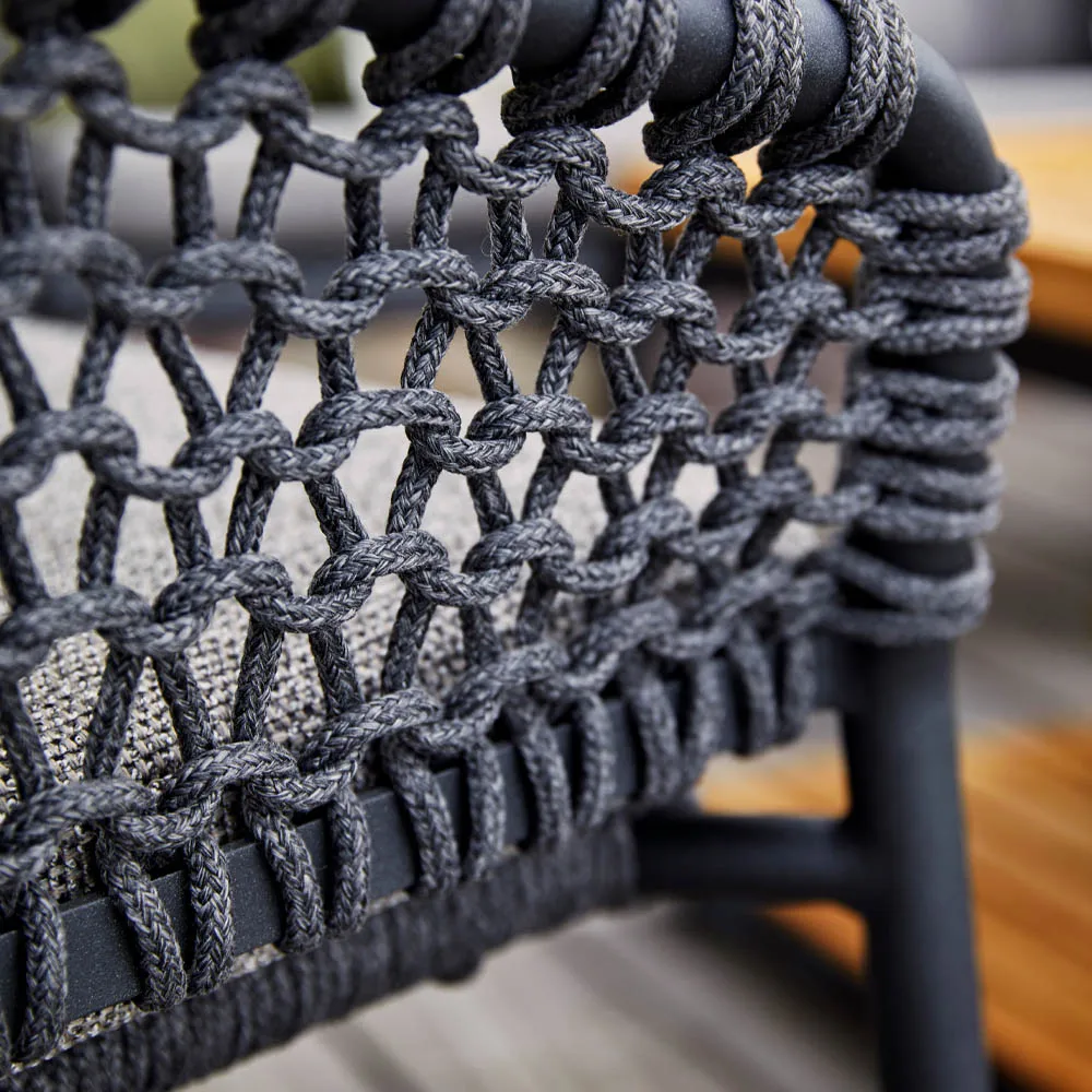 Ocean lounge armchair, Dark grey Cane-line