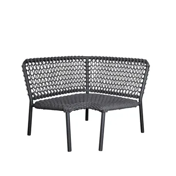 Ocean modular sofa - Dark grey, corner section - Cane-line
