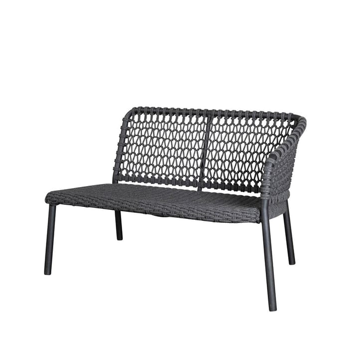 Ocean modular sofa - Dark grey, left - Cane-line