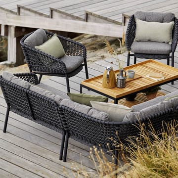 Ocean modular sofa - Dark grey, single - Cane-line
