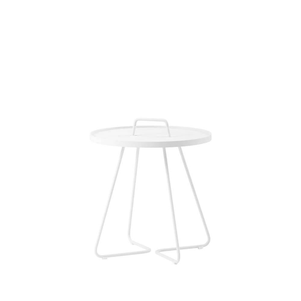 Cane-line On the move table o37 cm White | Scandinavian Design | Garden tables | White