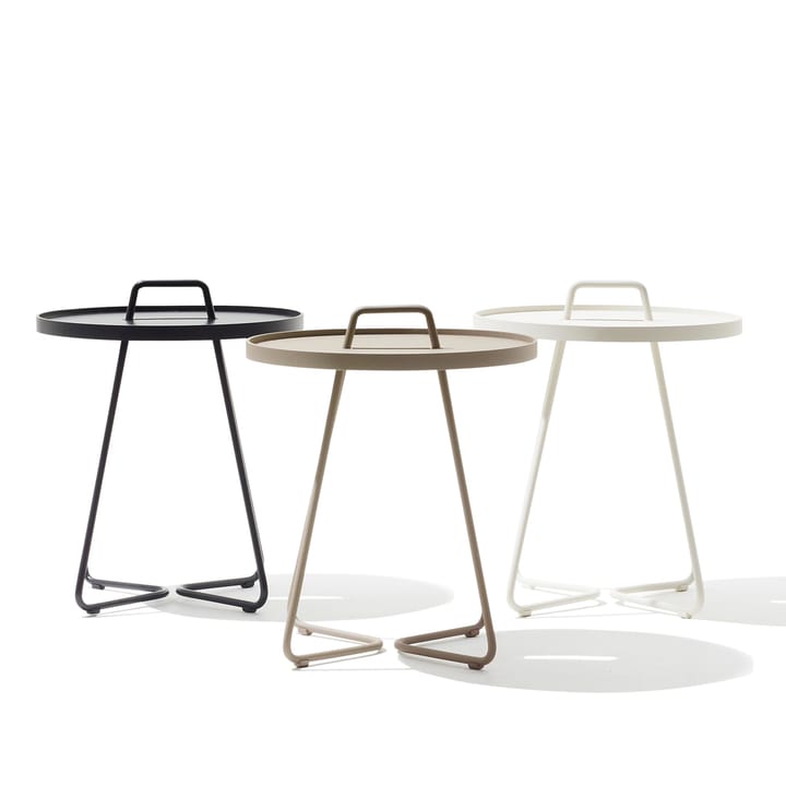 On the move table Ø44 cm - White - Cane-line