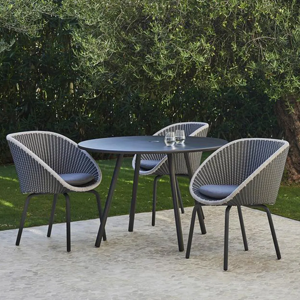 Peacock chair soft rope, Light grey, teak Cane-line