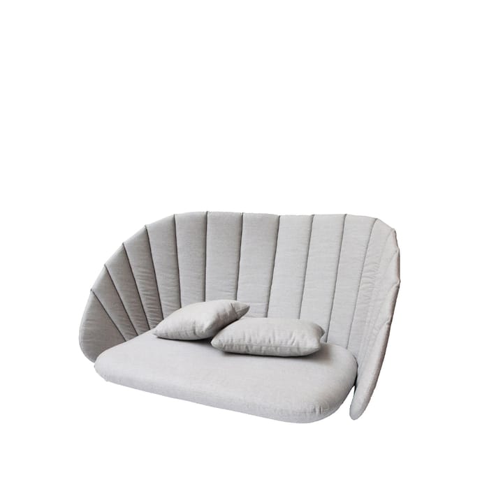 Peacock cushion set sofa 2-seater - Cane-line Natté light grey - Cane-line