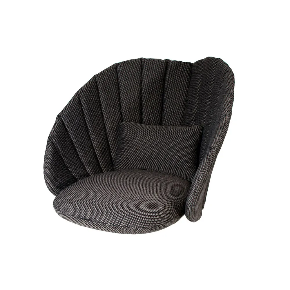 Peacock lounge armchair cushion, Cane-Line focus dark grey Cane-line