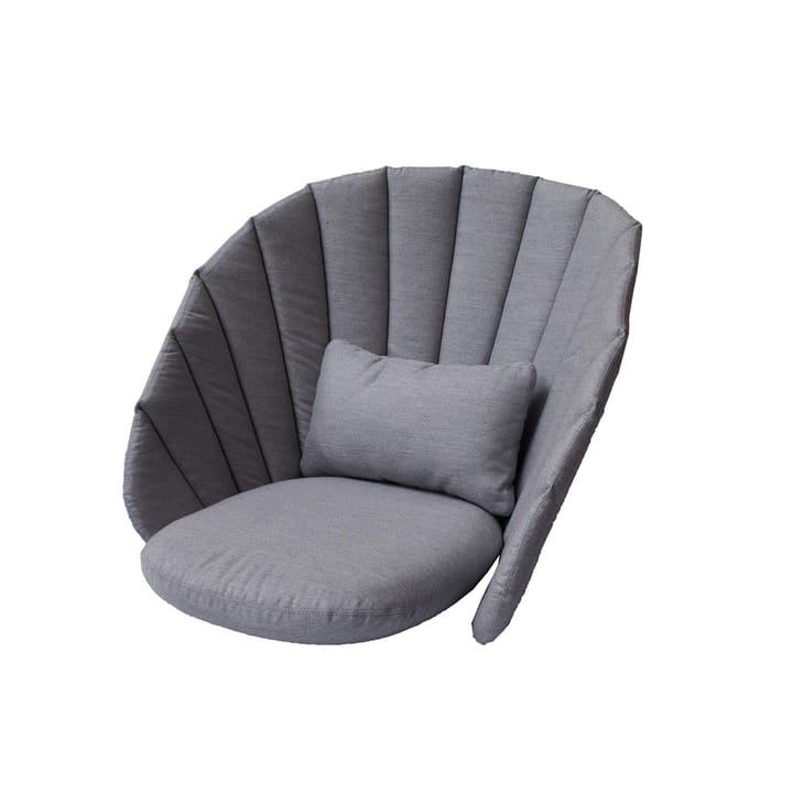 Peacock lounge armchair cushion - Cane-Line Natté grey - Cane-line