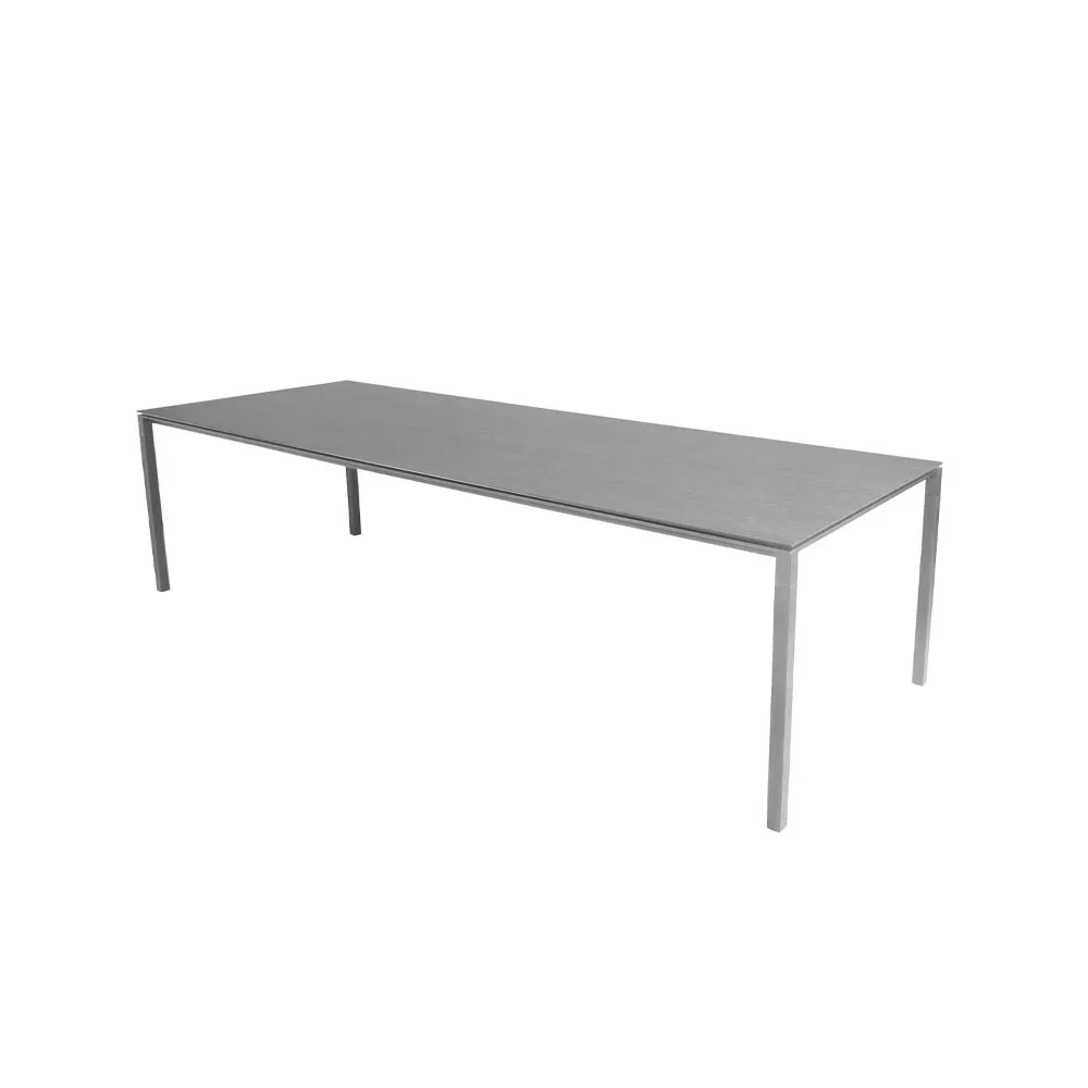 Pure dining table, Basalt grey-light grey 280x100 cm Cane-line