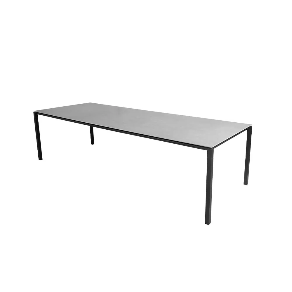 Pure dining table, Concrete grey-lava grey 280x100 cm Cane-line