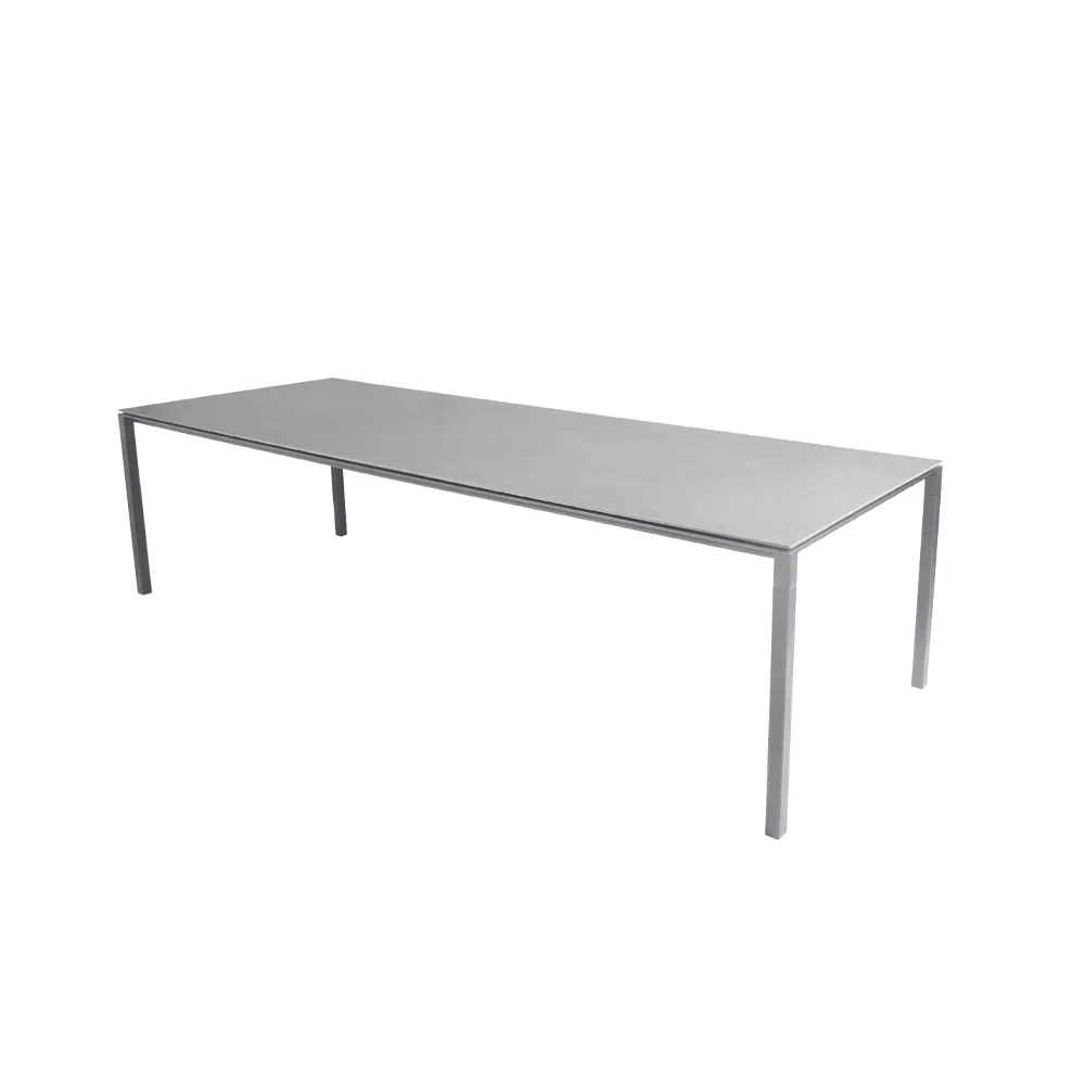 Pure dining table, Concrete grey-light grey 280x100 cm Cane-line