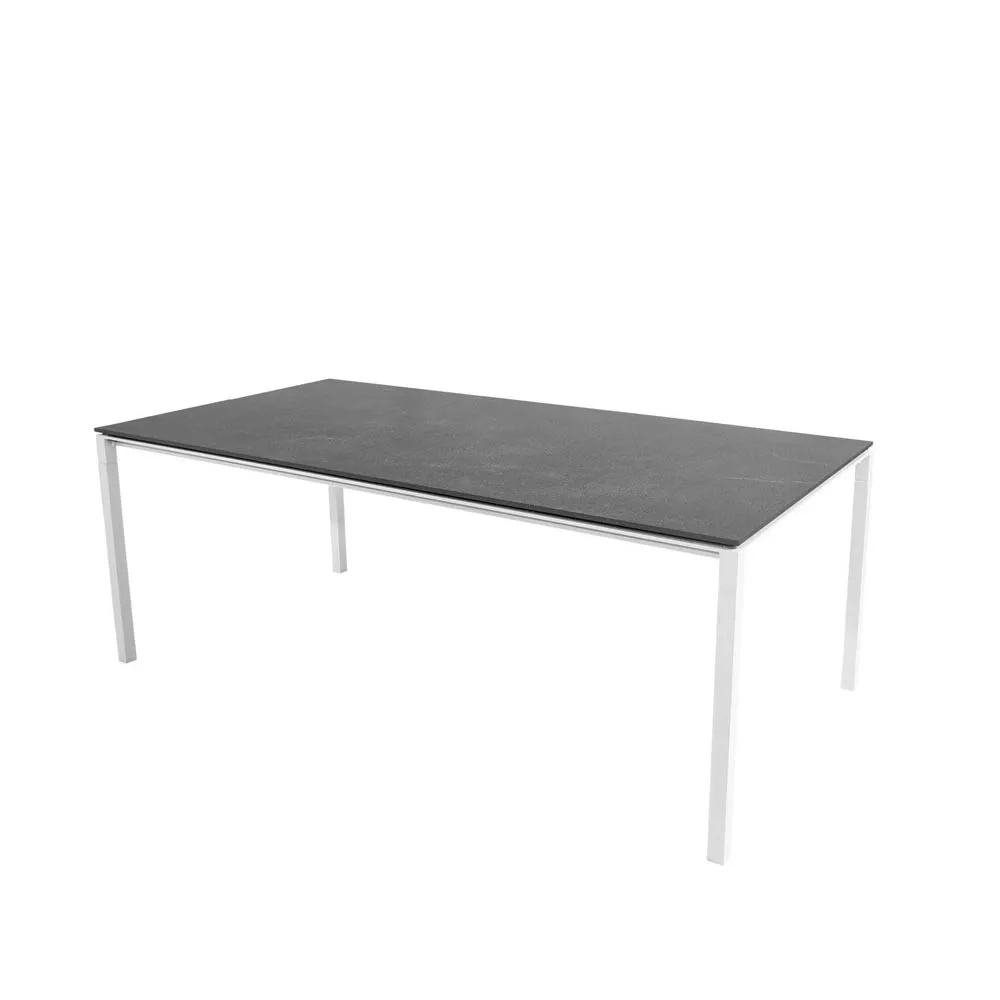 Pure dining table, Fossil black-white 200x100 cm Cane-line