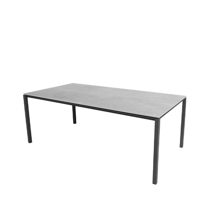 Pure dining table - Fossil grey-lava grey 200x100 cm - Cane-line