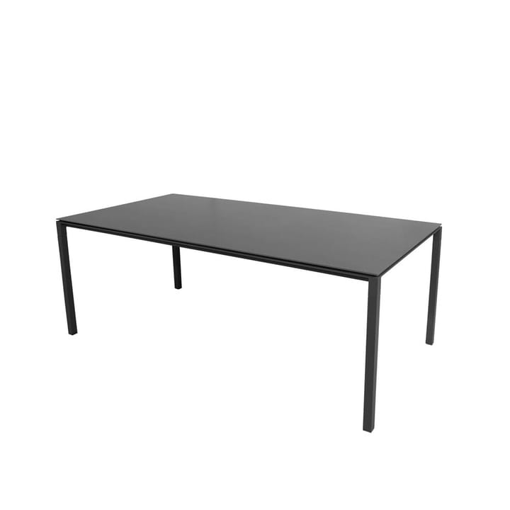 Pure dining table - Nero-lava grey 200x100 cm - Cane-line