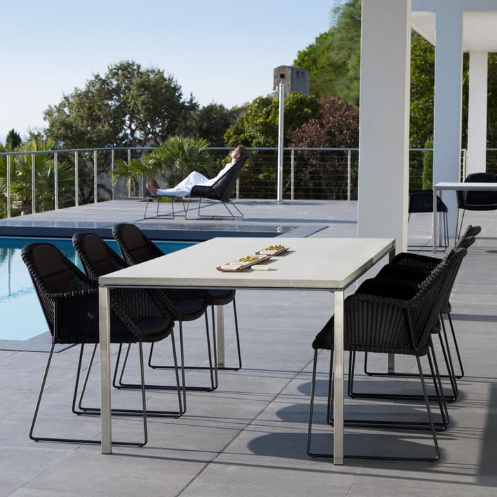 Pure dining table, Nero-lava grey 200x100 cm Cane-line