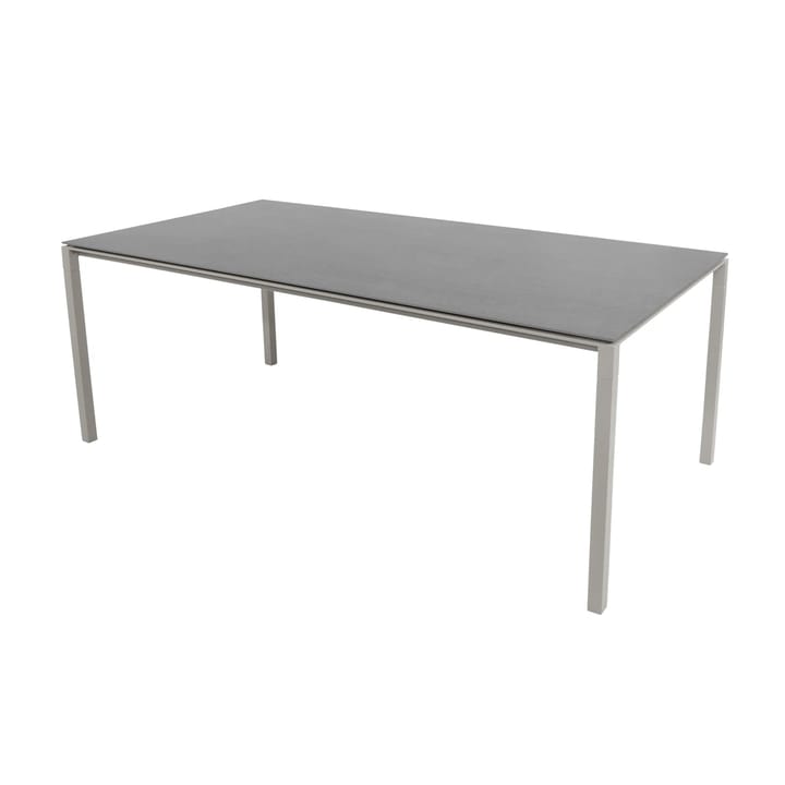 Pure table 200x100 cm Basalt grey-taupe - undefined - Cane-line